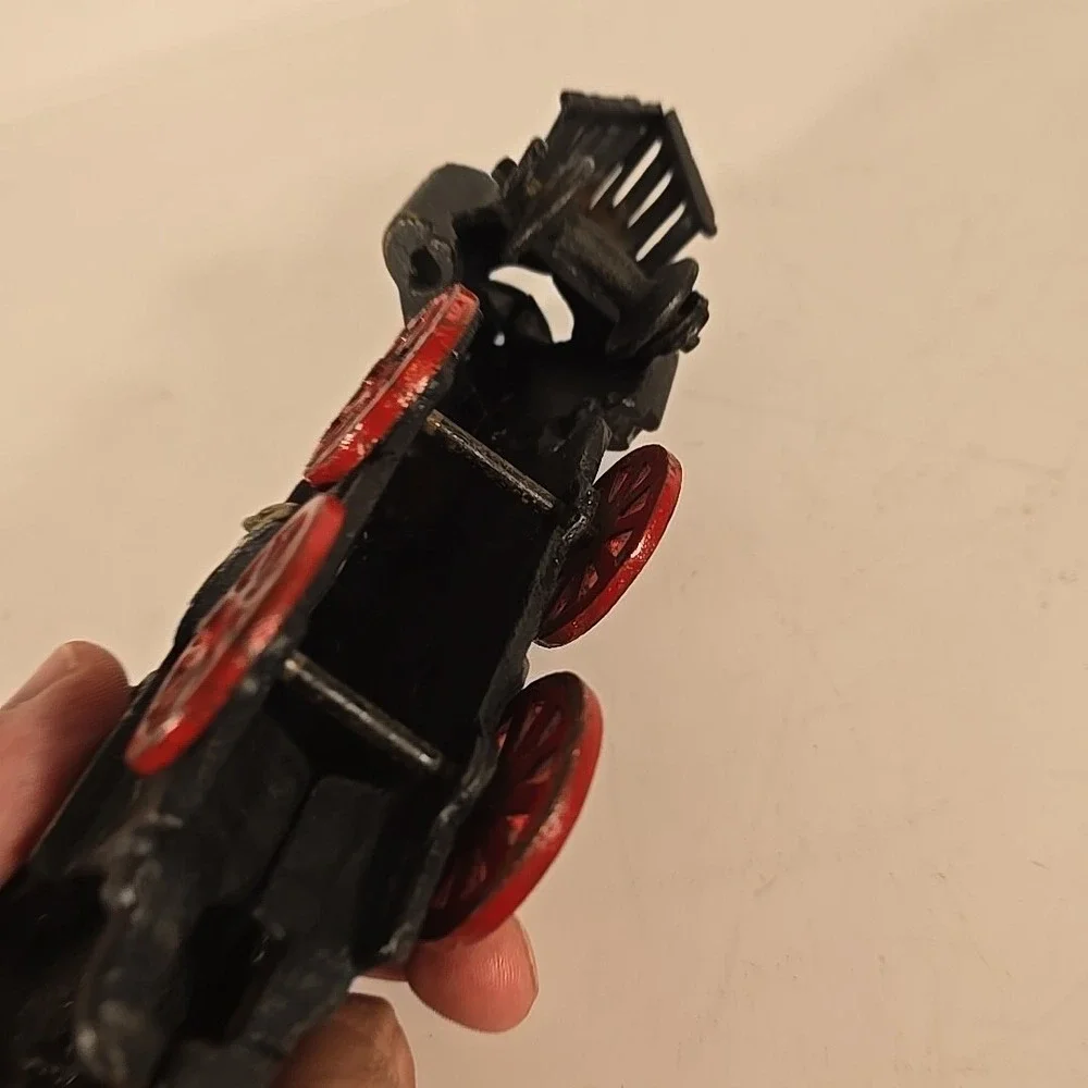 Vintage Cast Iron Black‎ Steam Engine #50 Train Locomotive Toy Made In Japan